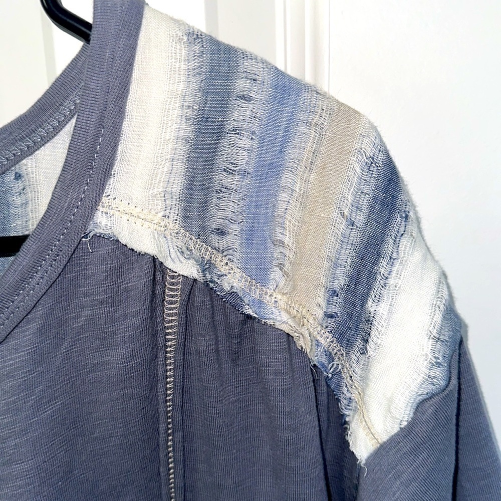 Distressed Shirt Dress - Picture 3 of 6